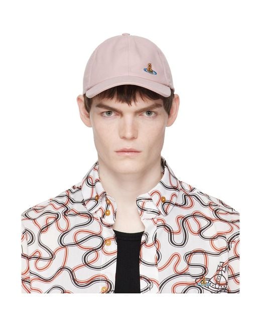 Vivienne Westwood Pink Baseball Cap for men