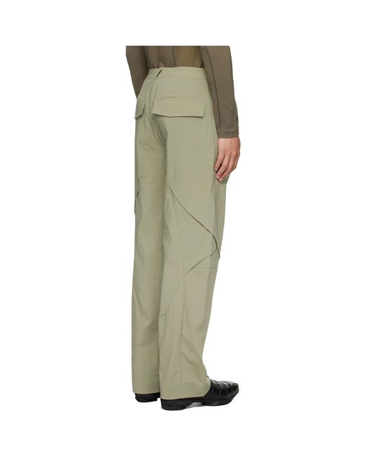 J EONGL I Green Softshell Slash Sweatpants for men