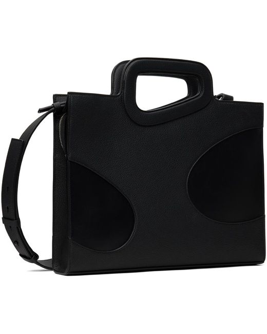 Ferragamo Black Cutout Briefcase for men