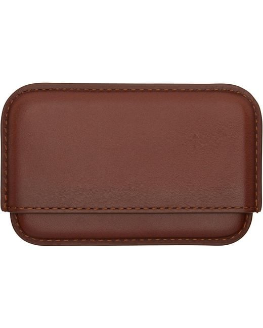 A.P.C. Brown Magna Carta Card Holder for men