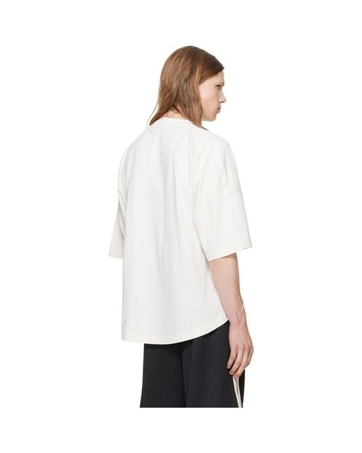 Palm Angels White Off- Bear Over T-Shirt for men