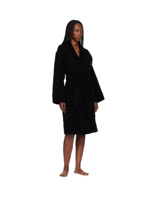 Versace Black Icon Bathrobe