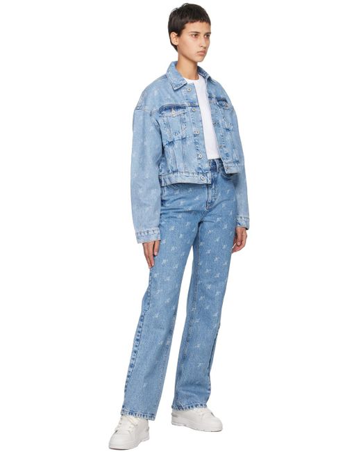 Axel Arigato Blue Signature Rome Denim Jacket