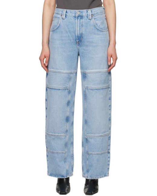 Agolde Blue Tanis Utility Jeans