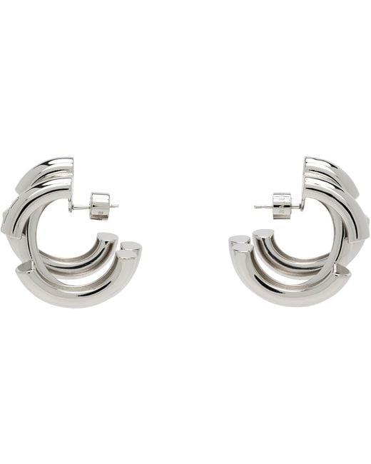Balenciaga Metallic Saint-Germain Hoop Earrings