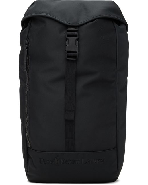 Polo Ralph Lauren Black Tonal Logo Backpack for men