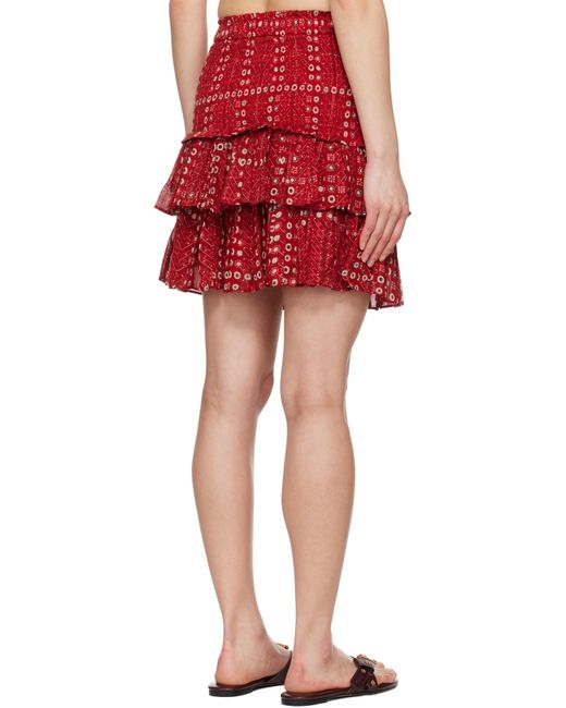 Isabel Marant レッド Naomi ミニスカート Red