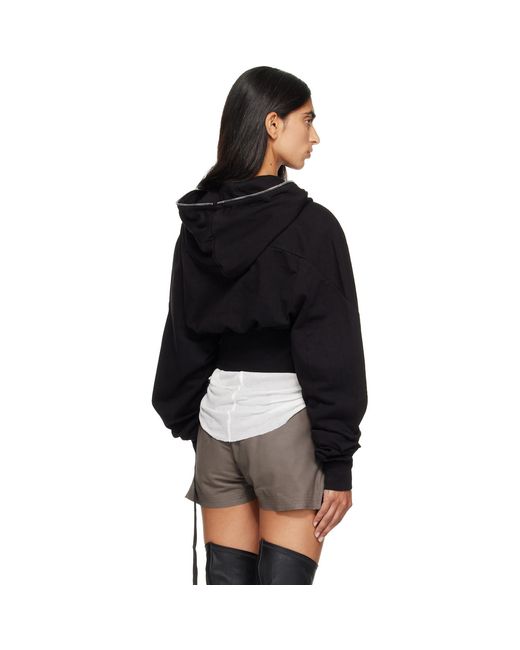Rick Owens Black Tower Collage Hoodie