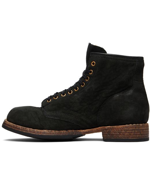 Visvim Black Brigadier Mid-Folk Boots for men