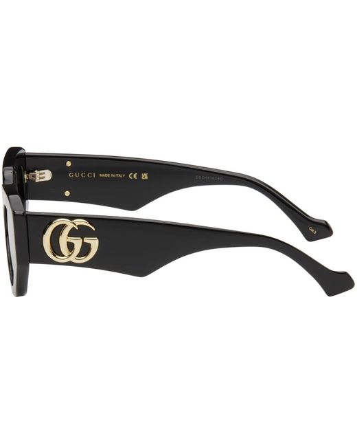 Gucci Black Geometric Sunglasses for men