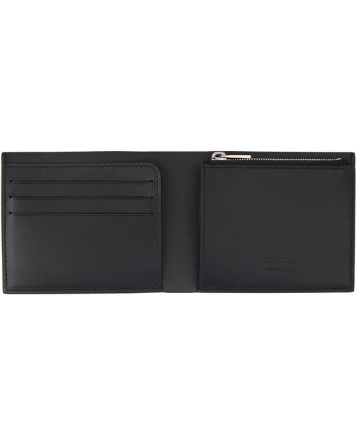 Jil Sander Black Zip Pocket Wallet for men