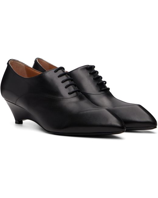 Jil Sander Black Lace-Up Derbys