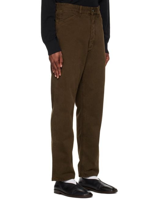 LEMAIRE - ESPRESSO CURVED 5 POCKETS PANTS