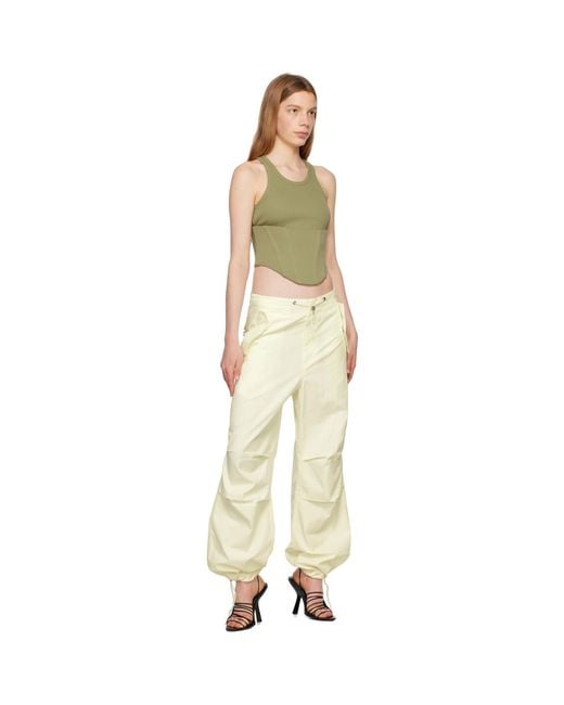 Dion Lee Natural Khaki Float Tank Top