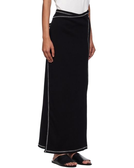 Baserange Black Brig Maxi Skirt