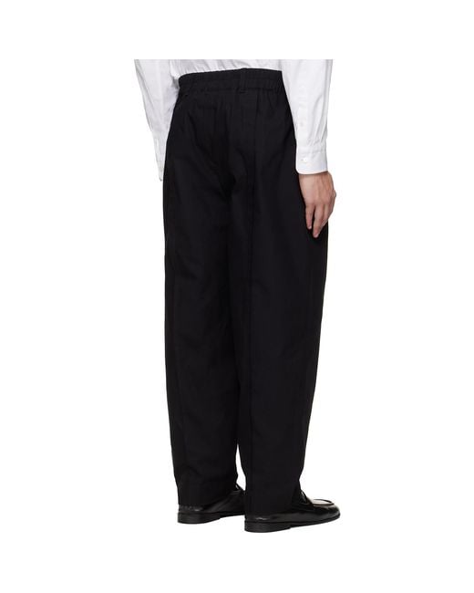 Toogood Black 'The Librarian' Trousers for men