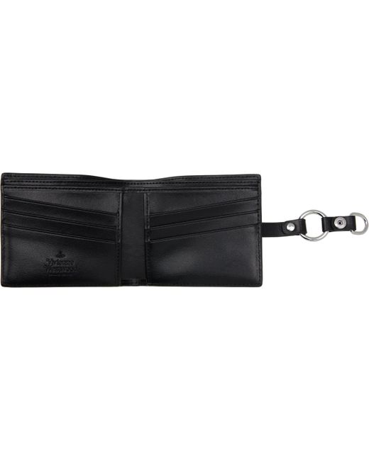メンズ Vivienne Westwood ブラック Bondage Billfold 財布 Black