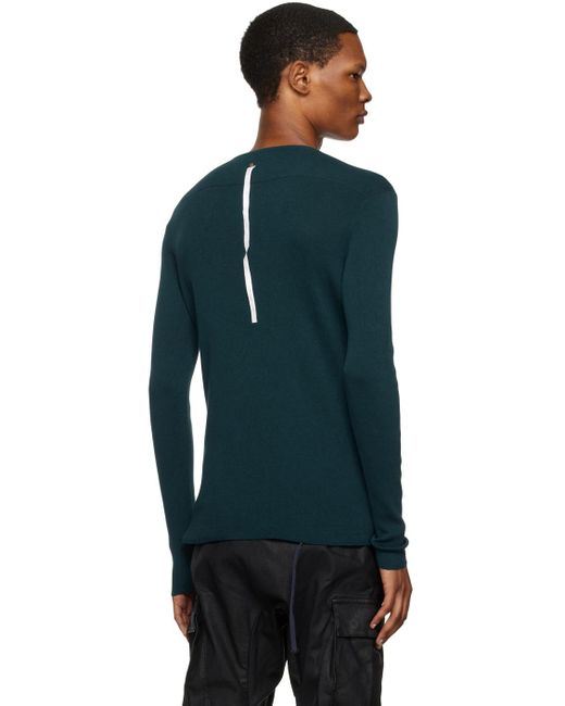 Label Under Construction Black Ribbed Sweater for men