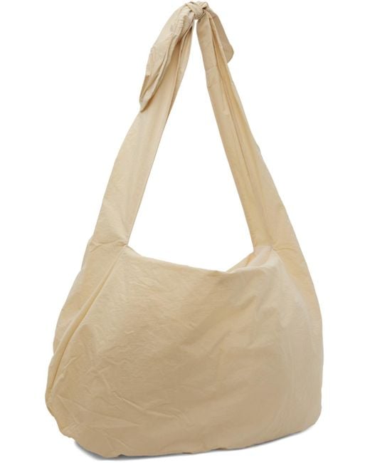 Amomento Natural Ssense Exclusive Large Knotted Shoulder Bag