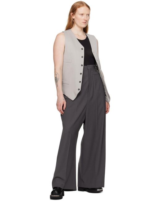 Pantalon gris à cinq poches MM6 by Maison Martin Margiela en coloris Black