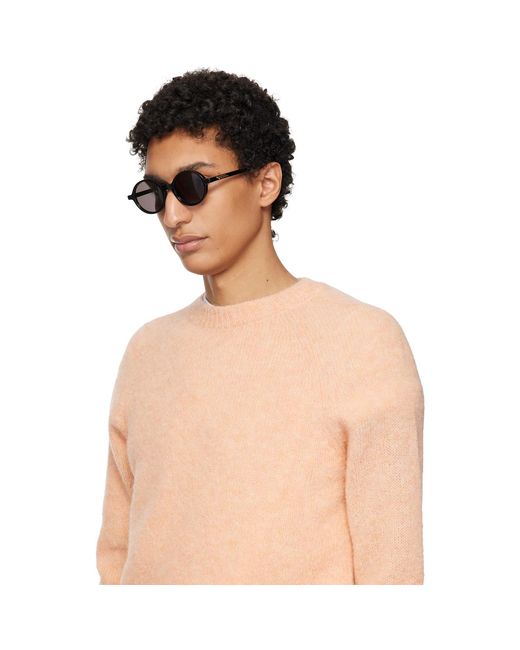 Bottega Veneta Black Ribbon Slim Sunglasses for men