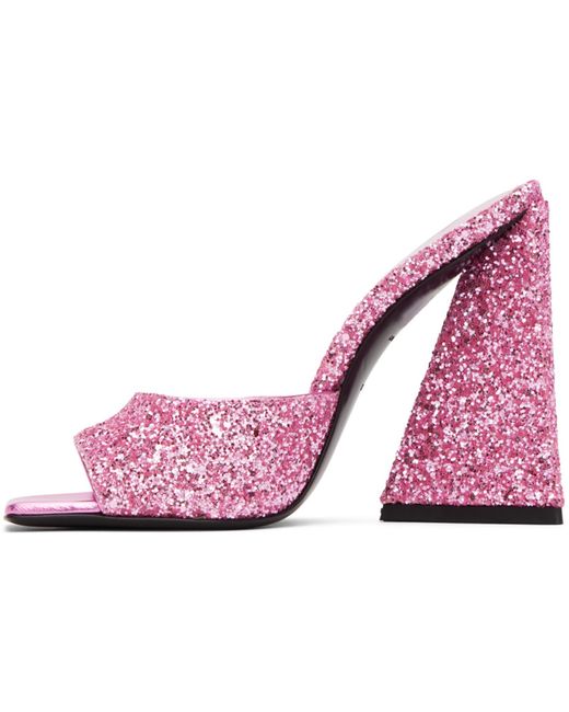 The Attico Multicolor Pink Devon Mules