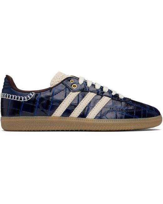 Baskets Samba Bleu Marine Édition Adidas Originals Wales Bonner pour homme en coloris Blue