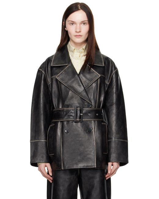 Stand Studio Black Willow Leather Jacket