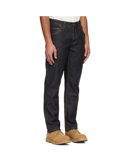 Dime Black Straight Jeans for men