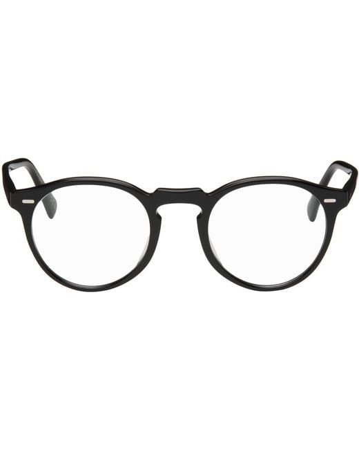 Oliver Peoples Black Gregory Peck Glasses for men