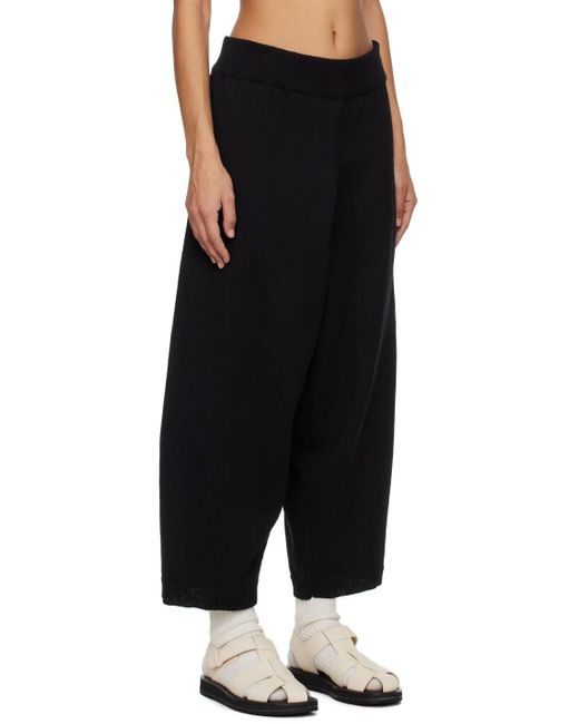Pantalon de détente noir à taille élastique Cordera en coloris Black