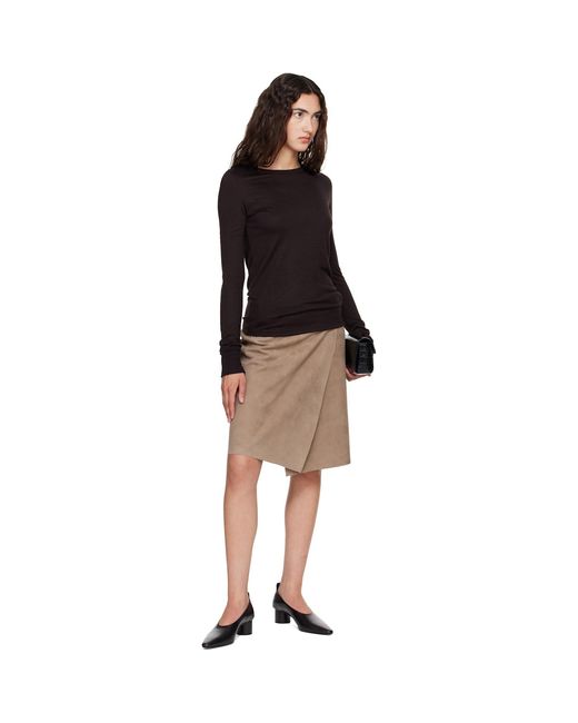 Studio Nicholson Black Jersey Long Sleeve T-Shirt