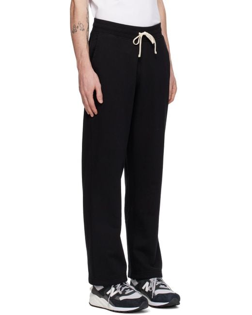 Reigning Champ Black Relaxed Sweatpants for men