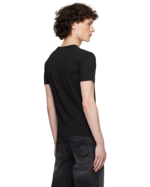メンズ THUG CLUB ブラック Tc スリムフィットTシャツ Black