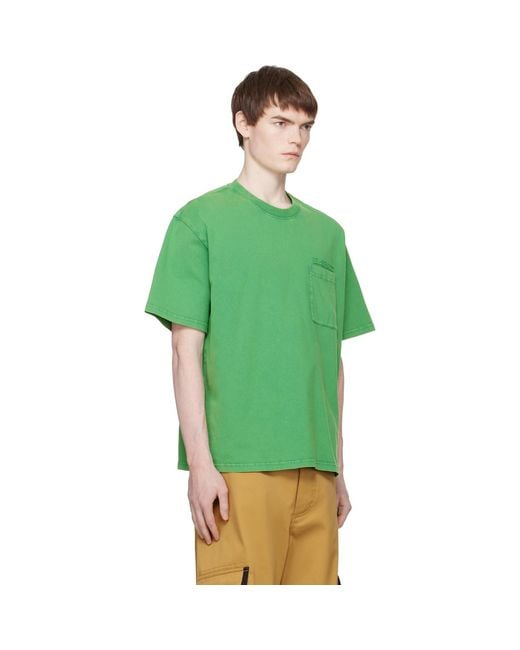 Marni Green Cotton Patches' T-Shirt for men