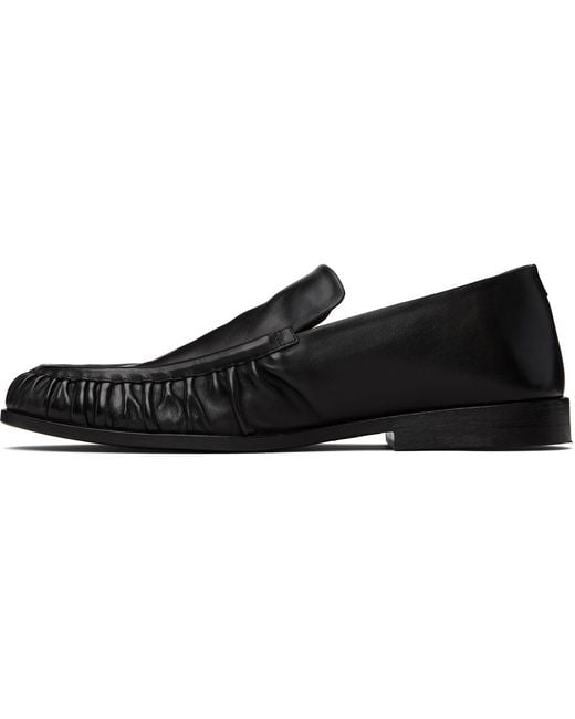 Marsèll Black Mocassino Leather Loafers for men