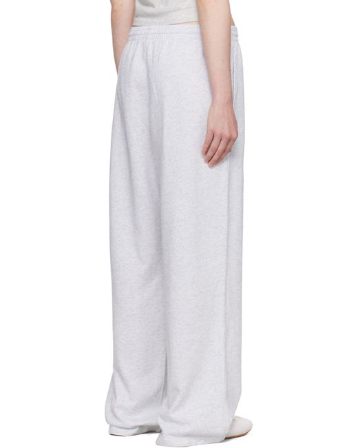 Skims グレー Summer Fleece ストレートレッグ スウェットパンツ White