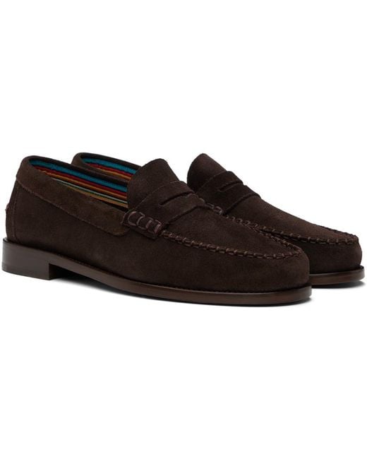 Paul Smith Black Brown Lido Loafers for men