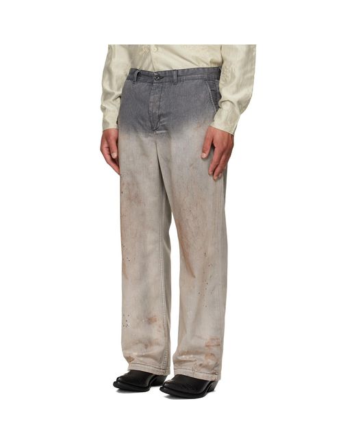 Our Legacy Gray Rig Chino Jeans for men