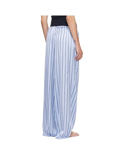 Skims Blue Woven Shine Lace Lounge Pants