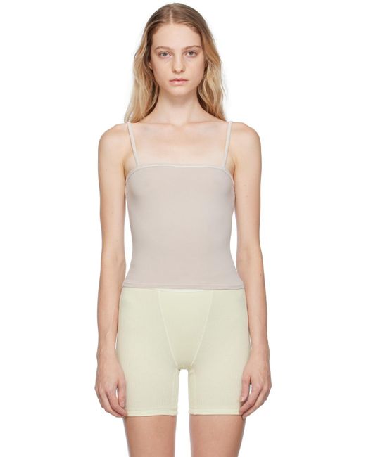 Skims Natural Taupe New Vintage Straight Neck Camisole