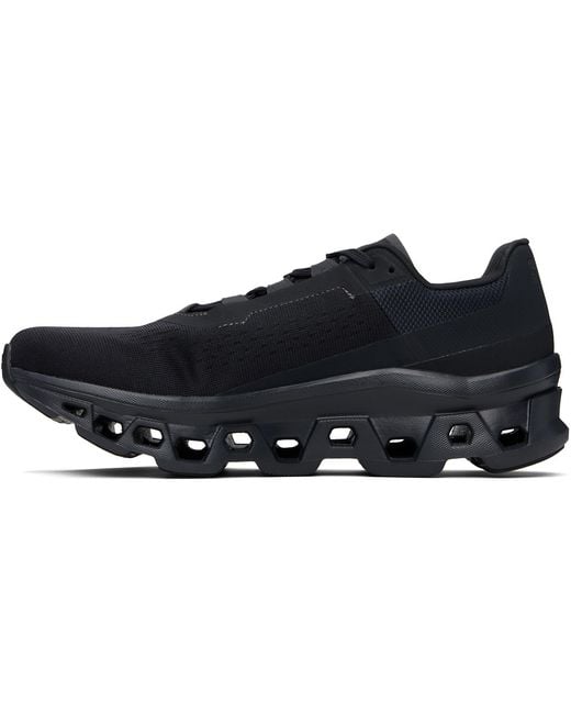 On Shoes Black Cloudmster Sneakers for men