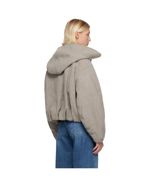 Canada Goose Blue Taupe Chilliwack Wool Bomber Jacket