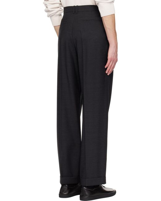 The Row Black Keenan Trousers for men