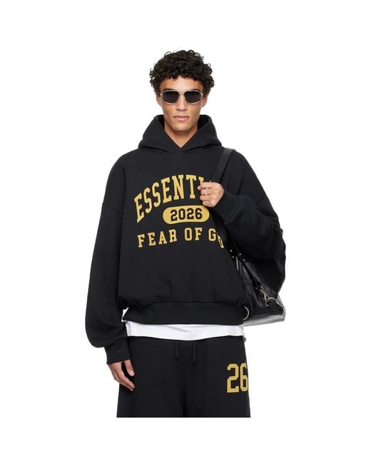 Fear Of God Black Holiday Classic Hoodie for men