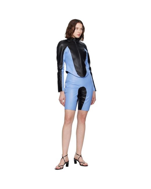 Abra Black Wet Leather Jacket