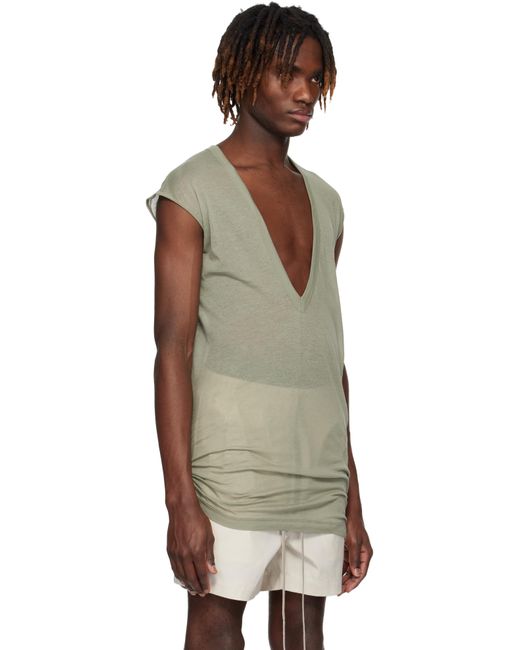 メンズ Rick Owens グリーン Hollywood Dylan トップス Black