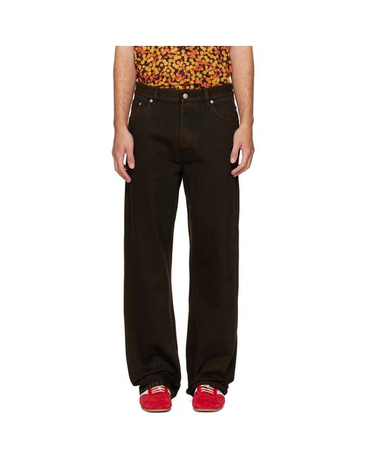 Dries Van Noten Black Loose Fit Jeans for men