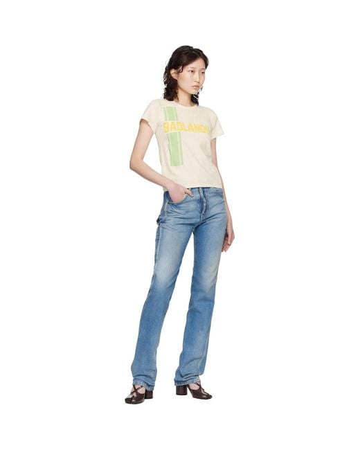 Maison Margiela Blue Off- 'Badlands' T-Shirt