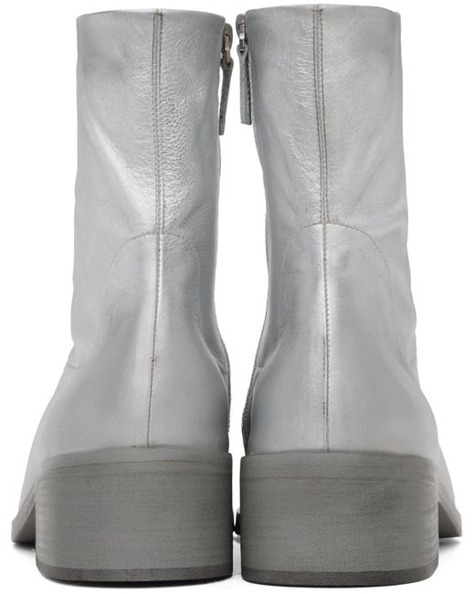 Marsèll Gray Silver Cassello Boots for men
